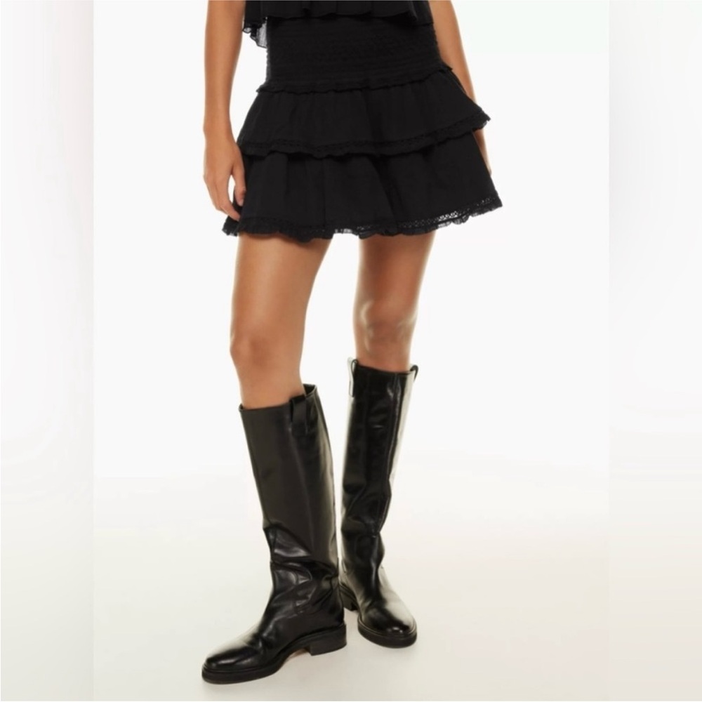 Aritzia Sunday Best Black Mini Skirt